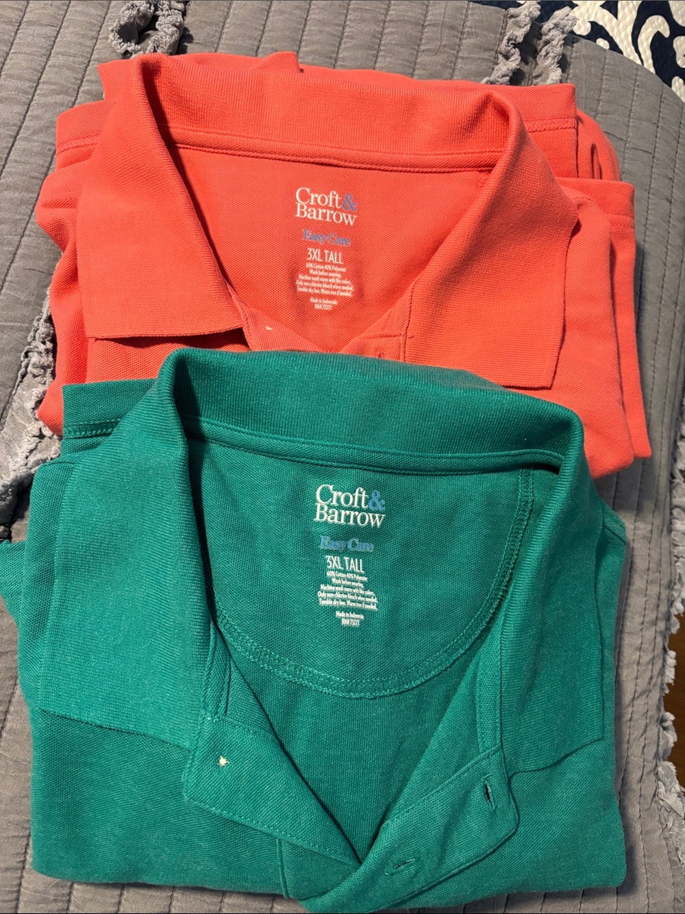 croft & barrow Coral and Green Polo Shirts
Buy both and SAVE !